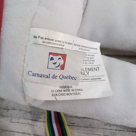 Carnaval de Québec Bonhomme Plush Doll White Mascot Toy – Collectible - Picture 5 of 7
